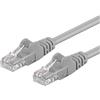 PremiumCord Cavo Patch Cat 6 UTP, 1Gbit/s, Cavo Ethernet, LAN, RJ45 Connettori, Flessibile e Robusto, AWG 26/7, Conduttori 100% CU, Grigio, 3 m