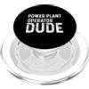 Electricity Electrician Apparel for Men Centrale elettrica Operatore Dude Carbone Energia eolica Solare Nucleare PopSockets PopGrip per MagSafe