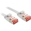 Lindy Cavo di rete U/FTP Cat.6 Flat Grigio, 2m