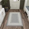 Ottomanson Tappeto dal design contemporaneo con bordo, collezione Ottohome, fondo in gomma, 100 cm x 150 cm, colore: Grigio