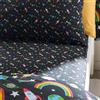 Catherine Lansfield Rainbow Rockets - Lenzuolo con angoli, per letto matrimoniale, colore: