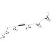EGLO Plafoniera Trillo, plafoniera con 6 faretti orientabili, illuminazione a soffitto per ufficio e soggiorno, metallo bianco e nero, faretto da soffitto con attacco GU10, L 158,5 cm