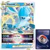 BB-Toy-Trades Carta Collezionabile Pokemon XXL Promo Carta Glaziola Glaceon VStar SWSH197 - INGLESE - Fullart Holo Mega Jumbo Oversize Singola Carta con Custodia BB-Toy-Trades (Glaceon VStar EN)