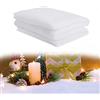 Ruolin Coperta di Neve Natale, 240 x 80 cm Coperte Artificiali Bianch Decorazioni Natalizie Decoro Soffice di Neve Finta per Alberi di Natale, Vetrine