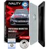 Ivality Porta targa Magnetico Senza Cornice per 2 Targa, Supporto Magnetico Invisibile per Auto, Portatarga Intercambiabile Austria, Omologato Stradale, Testato TÜV fino a 350 km/h