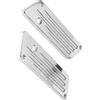 MASO 1 copertura per borse laterali per moto, compatibile con Harley Davidson Touring Street Glide, Electra Glide, Road Glide, Road King 1993-2013, cromato
