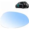 Autocraft Specchio retrovisore esterno con supporto e riscaldamento (sbrinante) per lato conducente (anteriore sinistro) compatibile per Fiat 500 Grande Punto Evo Linea 71740497 6412547