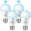 ILEEDear Lampadina LED E27 con Sensore di Movimento Radar 5,8GHz, 11W Luce Fredda 6500K, per Veranda, Giardino, Porta d'Ingresso e Corridoio (4 Pezzi). Sconsigliato per l'uso in interni.