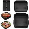 YAOYIN COSORI - Set di accessori per friggitrice ad aria calda Turbo Tower Pro Smart a 2 camere da 10,8 l (6,5 l/4,3 l) Double Stack, con stampo in silicone, senza BPA e lavabile in lavastoviglie