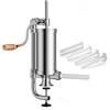 JasCherry 2.5 LB Verticale Macchina per Salsicce in Acciaio Inossidabile - Insaccatrice per Salsiccia Manuale con Base a Ventosa e 4 Tubi di Ripieno - Capacità 2.5LB