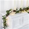 Rhytsing Ghirlanda pre-illuminata con 30 luci a LED, 1,8 m, a batteria, con funzione timer, per decorazione natalizia