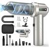 Fuqiduo Aspirapolvere Portatile Auto, Aspirabriciole con Motore Brushless, 22000Pa Aspiratore con 3 Filtri HEPA, Mini Aspirapolvere e Soffiatore per Auto, Peli di Animali e Pulizia PC