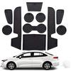 CDEFG Compatibile con Toyota Corolla E210 2019-2022, Tappetino Antiscivolo Antipolvere AntiGraffio Corolla 2022 Tappetini in Gomma Portabicchieri per Interni Corolla E210 Accessori (Nero)