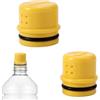Lyreh 2pz Bidet Portatile, 2 Misure Bidet Portatile da Viaggio Plastica Pratici Spruzzatori d'Acqua Compatti Adatti per Escursionismo Viaggi Campeggio (Giallo)