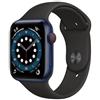 Apple Watch Series 6 (2020) GPS + Cellular 44 mm - Alluminio Blu - Cinturino Sport Nero, fair