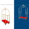 Spizzico Home CARRELLO PORTAVALIGIE - 1 Pezzo - Acciaio