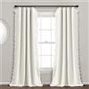 Lush Decor Reyna - Tenda oscurante per finestra 100% foderata, 213,4 x 137,2 cm, colore: Bianco