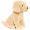 WEIGEDU Peluche a forma di cucciolo di Golden Retriever con occhi ricamati per neonati, bambini, bambine, bambini - Senza parti rigide, 30.5cm