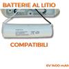 Panasonic pacco batterie litio 6V 1550mA compatibile Optex