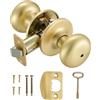 Design House 726968 Cambridge Privacy - Pomello per porta letto e vasca da bagno, colore: Oro satinato