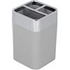 Home Basics Portaspazzolino in plastica ABS, grigio