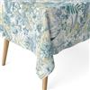 ECOMMERC3 | Tovaglia antimacchia per tavolo rettangolare dimensioni 100x140 cm | Tovaglia resinata antimacchia, ultra morbida, impermeabile, DANUBIO BLU
