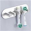 YYBO Porta Testine Spazzolino Elettrico, YYBO Porta Spazzolino da Muro, Porta Spazzolino Elettrico, Portaspazzolini da Bagno, Porta Spazzolini Elettrici (Argento, Grande)