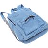 LIFKOME Zaino Denim Multifunzionale Capacità Per Scuola e Comodo e Resistente Colore Blu Per Ragazzi e Ragazze