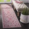 SAFAVIEH Tappeto Boho per Soggiorno, Sala da pranzo, Camera da letto - Valencia Collection, A Pelo Corto, Fucsia e Multi, 69 X 244 cm