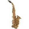GEWA Roy Benson Saxofono Bb-Soprano SG-302 (Design in ottone premium, con archetto RND ergonomico, chiave F# alta, pad PISONI, custodia leggera per il trasporto, con set di zaini)