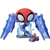 Hasbro Spidey and his Amazing Friends Hasbro Spidey e i Suoi Fantastici Amici - Webquarters, playset con luci e Suoni,