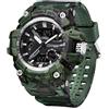 findtime Orologio militare da uomo militare, orologio tattico per sport all'aria aperta, digitale, 5 ATM, impermeabile, per ragazzi e uomini, nero, verde, orologio digitale, cronografo, orologio
