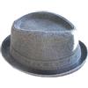 Cool4 Jeans STONEWASHED NERO PORK PIE Cappello VINTAGE SKA Rocky Breaking Bad PP13 (58), Nero , 58