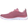 Skechers Flex Appeal 4.0 Brilliant View, Scarpe da ginnastica Donna, Black Mesh Rose Gold Trim, 39 EU