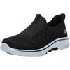 Skechers Go Walk 7 Bling, Scarpe da Ginnastica Donna, Nero, 37.5 EU