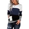 Yuson Girl Maglione Donna - Pullover Donna Maniche Lunghe Tops Autunno Inverno Maglione a Righe Elegante (Grigio, S)