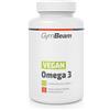 GymBeam Omega 3 Vegan 90 Capsule, Olio di Alghe 1250 mg, EPA 166 mg, DHA 334 mg, Oli Benefici per Cuore, Cervello e Vista, Composizione Vegetale Pura, Adatto ai Vegani