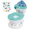 Bright Starts Disney Baby Stitch My Size Vasino Bambini di Bright Starts, 2-in-1 Vasino con Suono di Scarico, Sedile WC Rimovibile, Include 12 Adesivi, Addestramento al Vasino, Da 18 Mesi