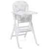 Foppapedretti Seggiolone IlSediolone, Made in Italy, per bambini, Chiudibile con Struttura in Legno Massiccio Posizionabile a 2 Altezze, Savanzalino Ribaltabile, Schienale Regolabile, Bianco