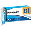 Eneloop Panasonic EVOLTA TECHNOLOGY INSIDE, AAA Micro LR03, confezione da 8 in imballaggio privo di plastica, 1,5 V, batteria con energia a lunga durata, batteria alcalina