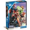 Clementoni- Dc Comics Justice League League-1000 Pezzi, Verticale, Divertimento per Adulti, Puzzle Supereroi, Made in Italy, Multicolore, 39852
