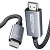 BENFEI Cavo da USB C a HDMI da 1,8 metri [4K a 60Hz, guscio in alluminio, nylon intrecciato], Thunderbolt 3/4 compatibile con iPhone 15 Pro/Max, MacBook Pro/Air 2023, iPad Pro, Surface Book 2, Galaxy