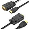 BENFEI Cavo HDMI a VGA 1080P 3M 2 Confezioni, unidirezionale Cavo HDMI sorgente a monitor/TV VGA, Compatibile con laptop PC monitor proiettore HDTV Raspberry Pi Roku Xbox