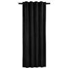 WOLTU Tenda Oscurante e Termica Opaca in Velluto 300 g/m² per Soggiorno e Camera da Letto, 1 Pannello Nero 140x225 cm