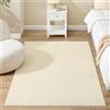 SONGMICS Tappeto per Soggiorno, Tappeto 120 x 170 cm, Tappeto Salotto Antiscivolo, per Soggiorno Camera da Letto Cameretta, Lavabile in Lavatrice, Moderno, Beige Cappuccino TAR012LZ02