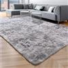 Cinknots Area Rugs Tappeto soffice Soggiorno moderno Camera da letto Baby Nursery Dormitorio Morbido Tappeto antiscivolo Grande (Grigio Bianco, 250x300cm)