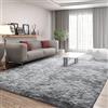 Cinknots Area Rugs Tappeto soffice Soggiorno moderno Camera da letto Baby Nursery Dormitorio Morbido Tappeto antiscivolo Grande (Grigio Bianco, 200x250cm)