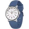 BUREI Orologio da uomo da donna per infermieri, medici, studenti, donne e uomini, impermeabile, 12/24 ore, quadrante luminoso e ben leggibile., blu/bianco, cinghia