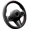 Coprivolante Lussuoso In Alcantara Verde Per Auto - Morbido, Antiscivolo, Universale Per F150, Jeep, Camion (Diametro 39-41 Cm)