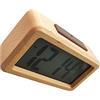 siduytin Schermo LCD di Ricambio per Orologio Digitale in Legno Snooze Stile Semplice Visualizzazione della Data Orologi Allarmi Regalo Misuratore di Temperatura Retroilluminazione, Tipo 1